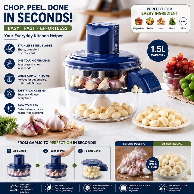 Electric garlic peeler and 1.5L