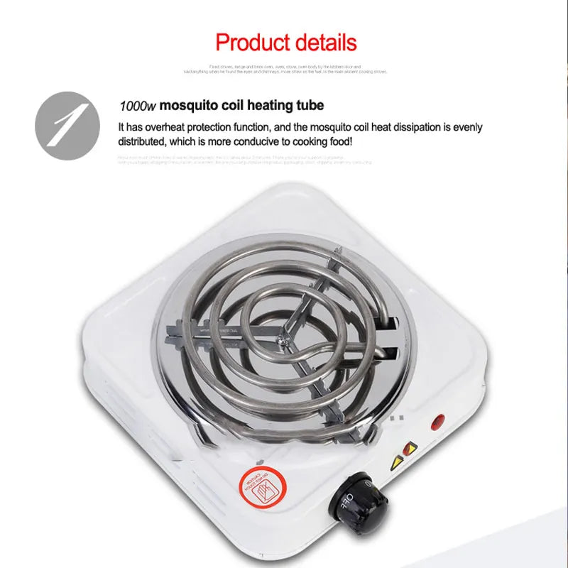 Compact mini electric stove